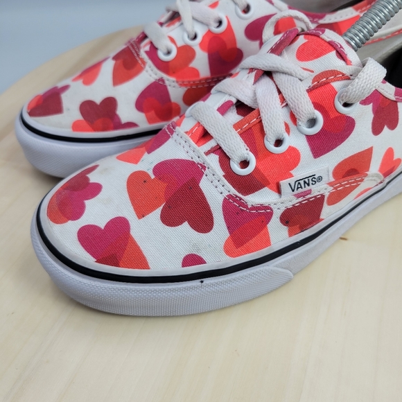 Vans Authentic Low Cut Valentine Heart Lace Up Sneakers Unisex Womens 6 Mens 4.5 - Picture 11 of 12